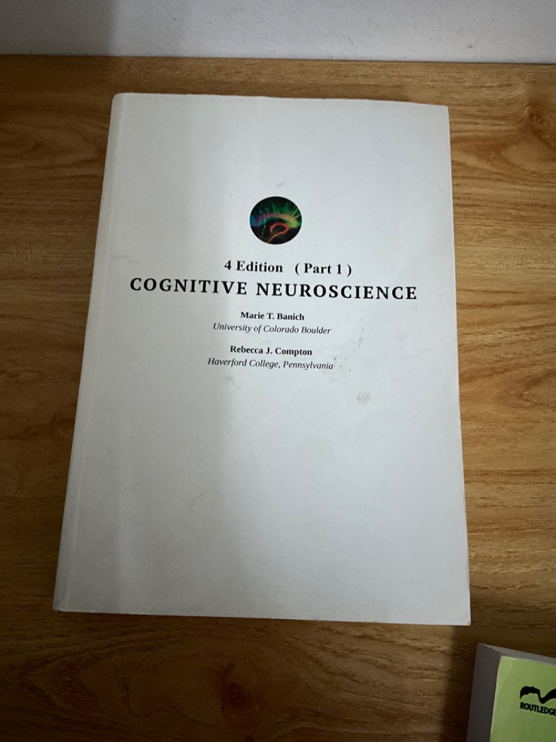 Cognitive Neuroscience 4 edition (part1), Hobbies & Toys, Books ...