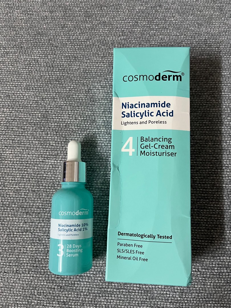 Cosmoderm Boosing serum & Gel Cream Moisturiser, Beauty & Personal Care ...