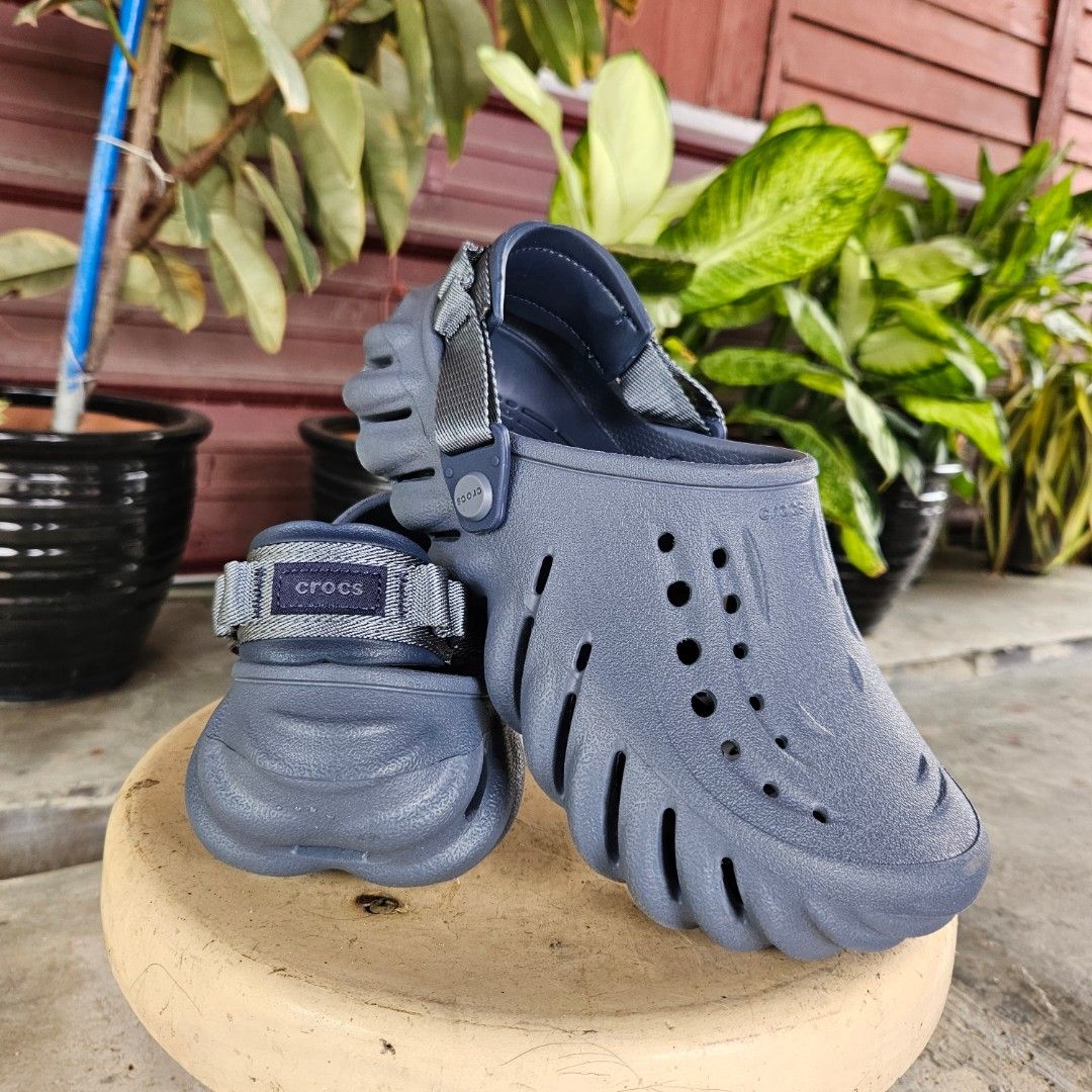 Navy blue crocs on sale