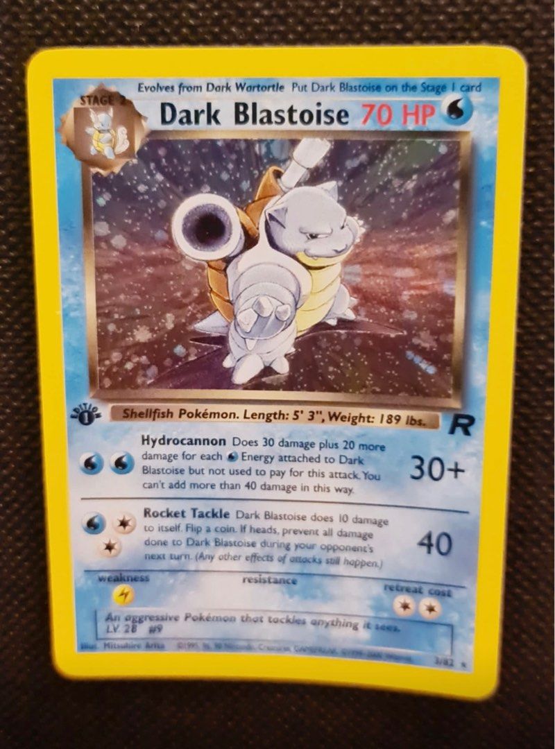 Dark Blastoise (Category: Raw Cards) located in Singapore. Submitted by sunflower0623 (Listing ID 1324516862, Image 1). Description: .