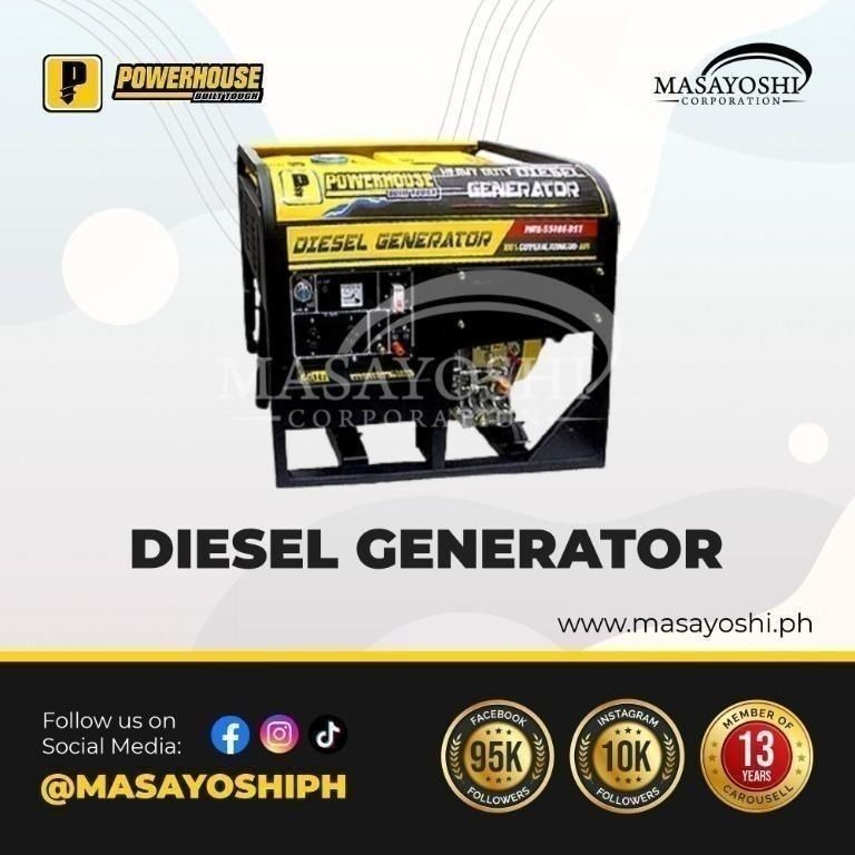 Diesel Generator (PWH-5500E-DST), Powerhouse, Commercial & Industrial ...