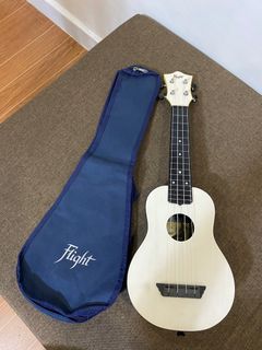 Flight TUS35 White Travel Soprano Ukulele