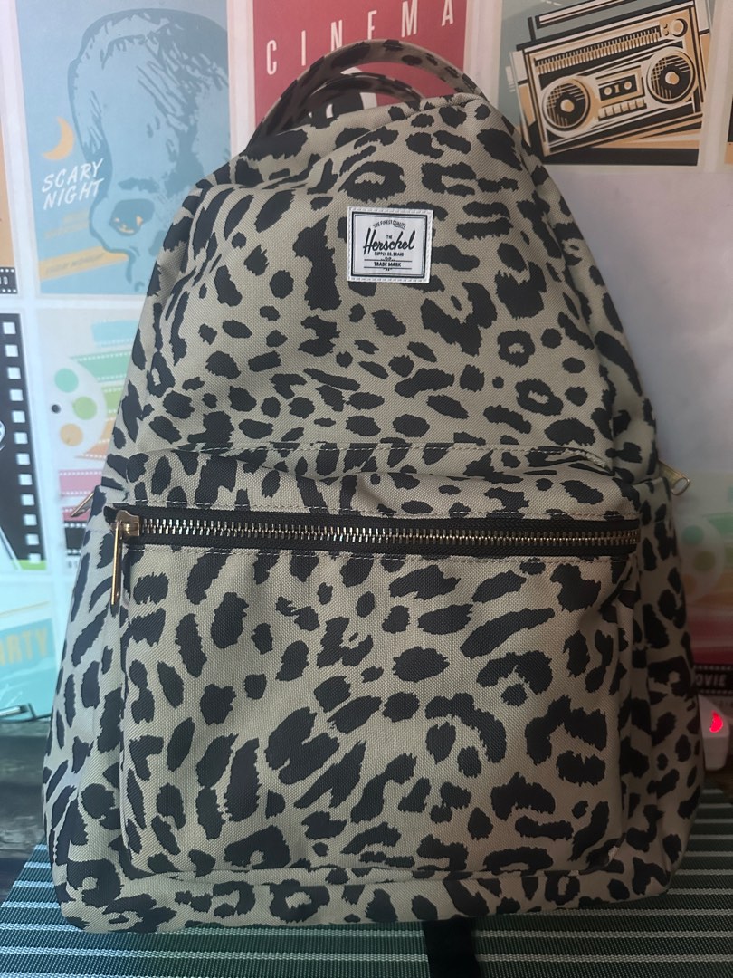 Herschel Nova Backpack Leopard Waves Women s Fashion Bags Wallets Backpacks on Carousell