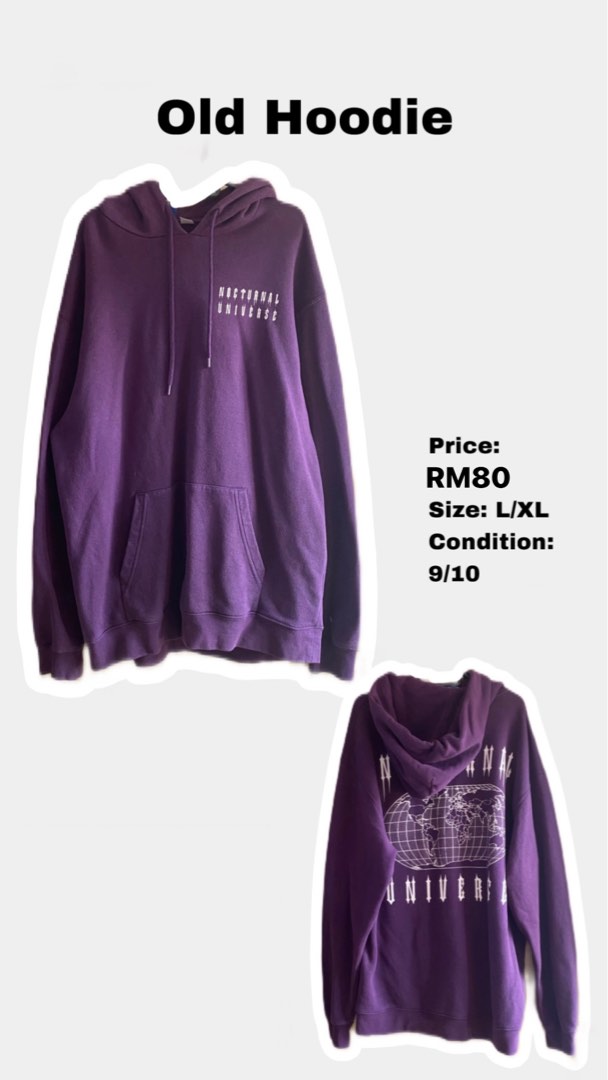 H M PURPLE HOODIE