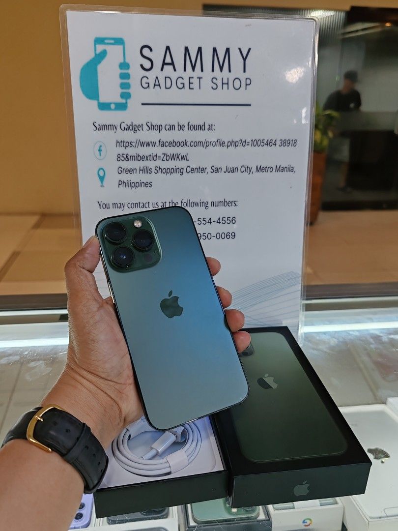 Iphone 13pro 128 preloved (Category: iPhone 13 Series) located in Quezon City. Submitted by ronalynac40976 (Listing ID 1324474405, Image 1). Description: iphone 13pro 128 factory unlock 98% batteri health good condition with box, case, usb pick up store in greenhills shopping center We ship nationwide via(lbc) +SF We accept swap/trade in We accept creditcard installment+% We accept ggives & Spaylater+% Dm or call for fast transaction 09279500069/