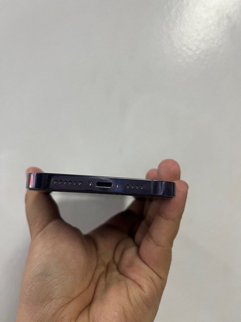 Iphone 14 Pro Max 256gb Deep Purple NTC 2ndhand (Category: iPhone 14 Series) located in Quezon City. Submitted by legitgadgetforless (Listing ID 1324455686, Image 3). Description: Selling Iphone 14 Pro Max 256gb super smooth unit 10/10 smoothness. No dents,no scratch , no issue,no hidden issue.. Openline any sim will do. This unit has been covered with Apple Care until July 2025.. Inclusions : •Device •20W Original • Cable Unused •Free Clear Mags