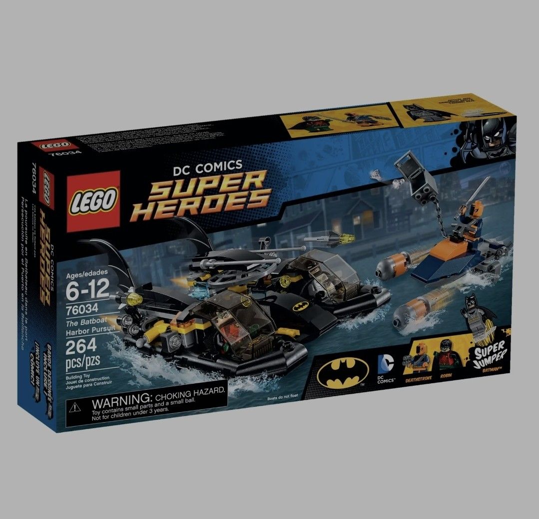 Lego 76034 The Batboat Harbor Pursuit Hobbies Toys Toys Games on Carousell