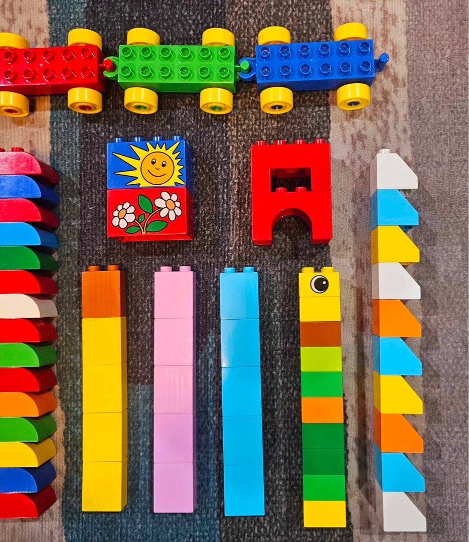 Lego Duplo 100 basic blocks + 4 train base 7 free special blocks (Category: Lego & Building Sets) located in Quezon City. Submitted by tinperen (Listing ID 1324372112, Image 2). Description: Authentic Lego Duplo (all with markings) 100 basic blocks + 4 train base 7 free special blocks ₱1500 Actual Pictures Posted (WYSIWYG) Location: Veterans Village Pasong Tamo QC Pin: Northern Legends Hobby Shop MOP: Gcash, BDO, BPI, COD Lalamove, GrabGoGo Epres