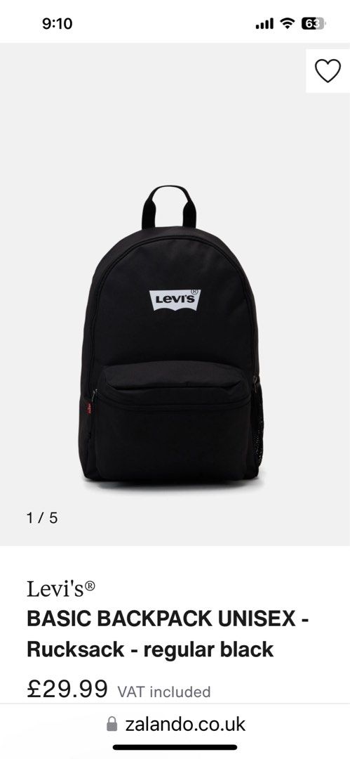 Levi s Basic Backpack Unisex Men s Fashion Bags Backpacks on Carousell