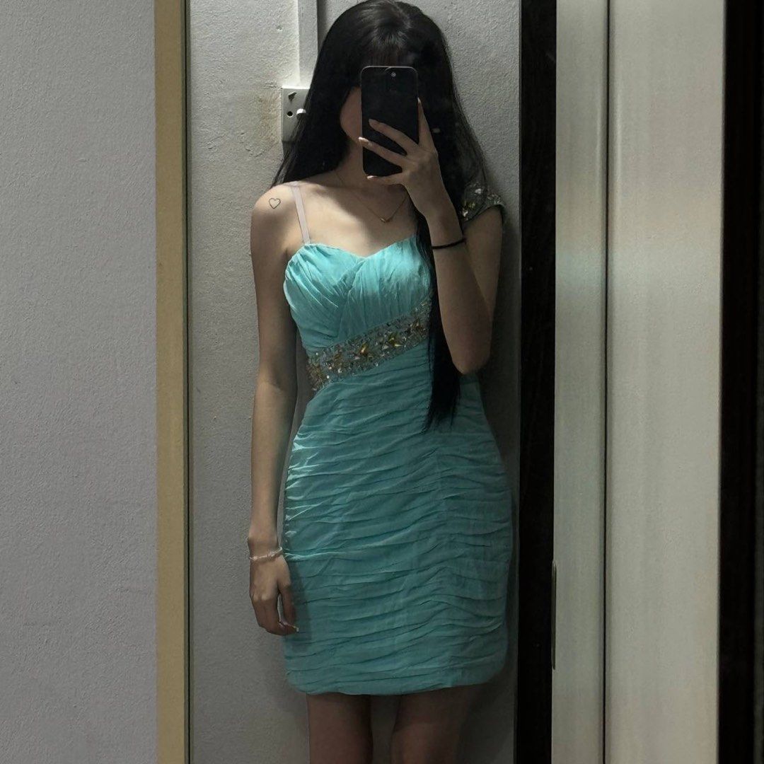 Turquoise tube dress cheap