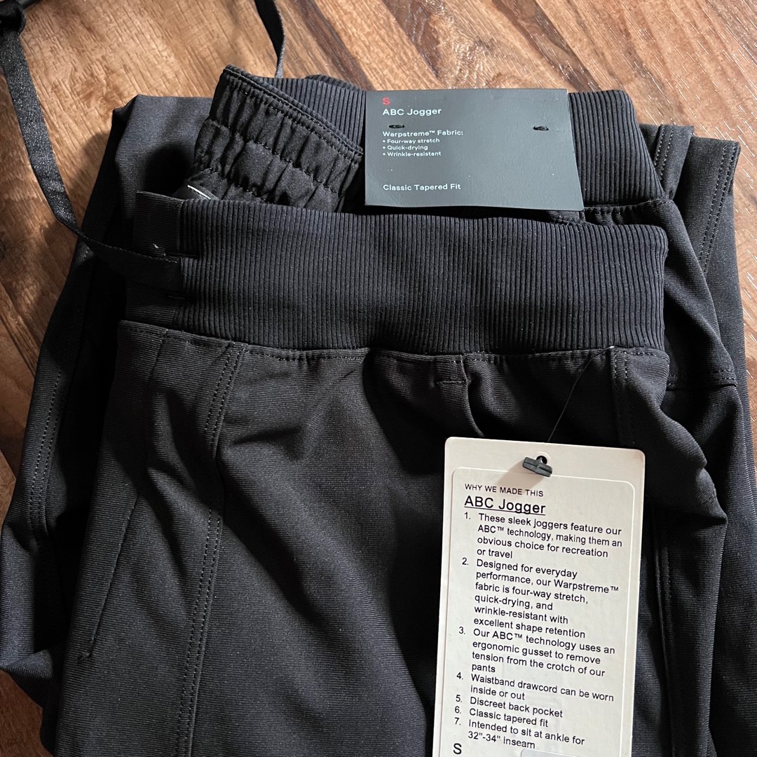 Lululemon ABC joggers S Men s Fashion Bottoms Joggers on Carousell