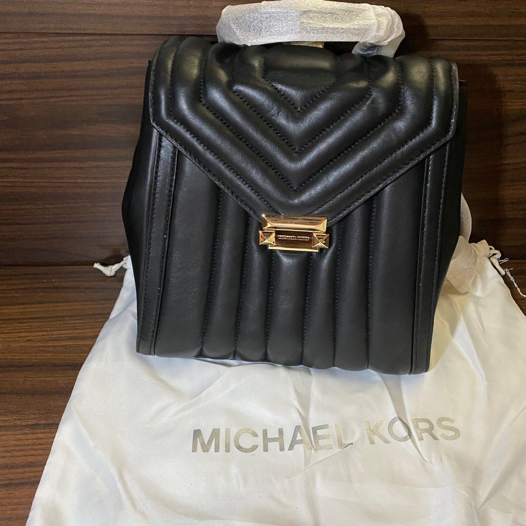 Michael Kors MK Whitney Quilted Backpack Lamb skin