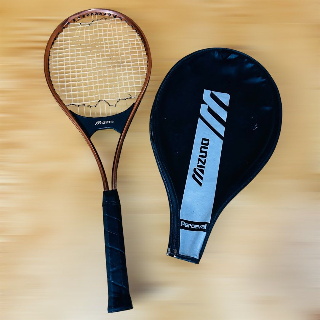 MIZUNO 4 7 8 Tennis Racket Racket needs grip string w cover Alloy Frame Japan PreOwned