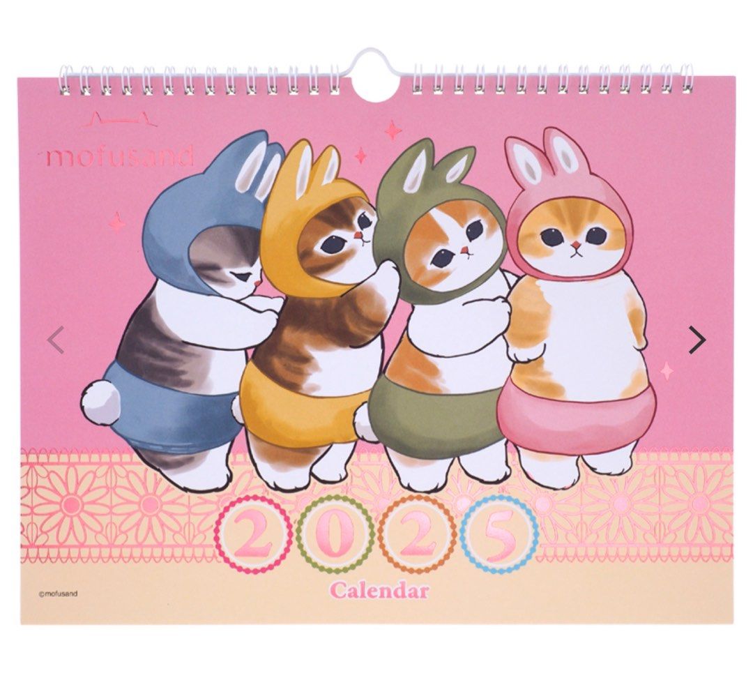 Mofusand 2025 Hanging Calendar 2025 掛曆, 傢俬＆家居, 傢俬, 其他家居傢俬 Carousell