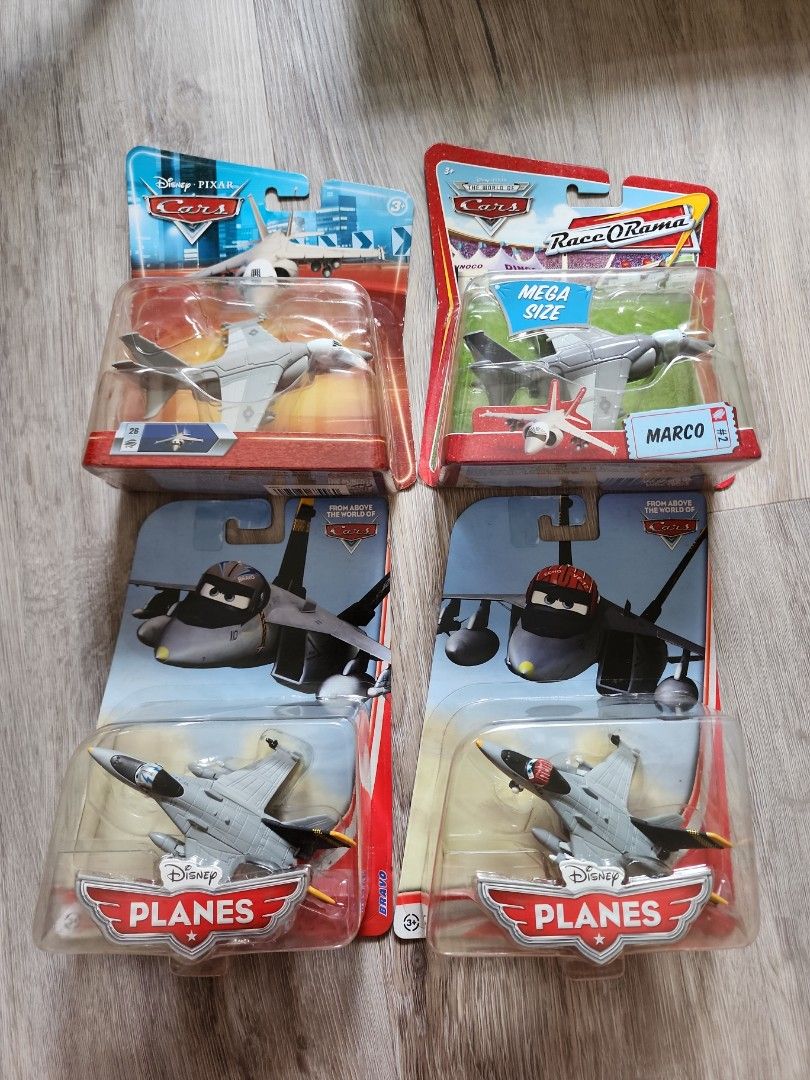 MOSC Mattel Disney Pixar Cars Stu Bop the Jet and Marco and Disney