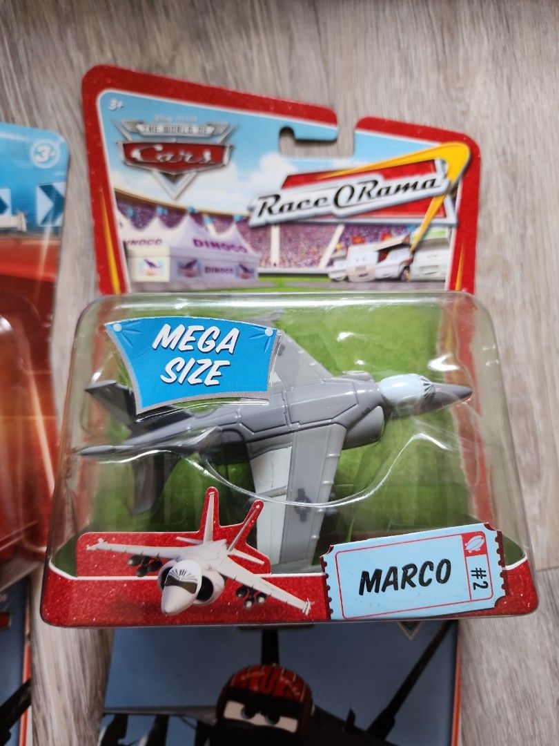 MOSC Mattel Disney Pixar Cars Stu Bop the Jet and Marco and Disney