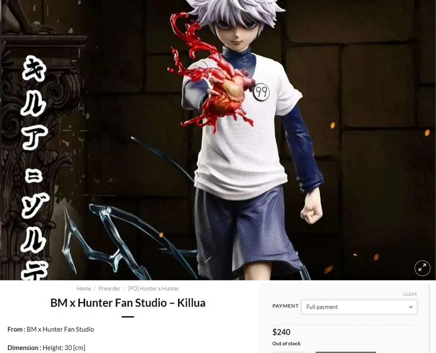 [NEVER DISPLAYED] Killua Zoldyck Hunter X Hunter HXH Anime Scale HQKO ...