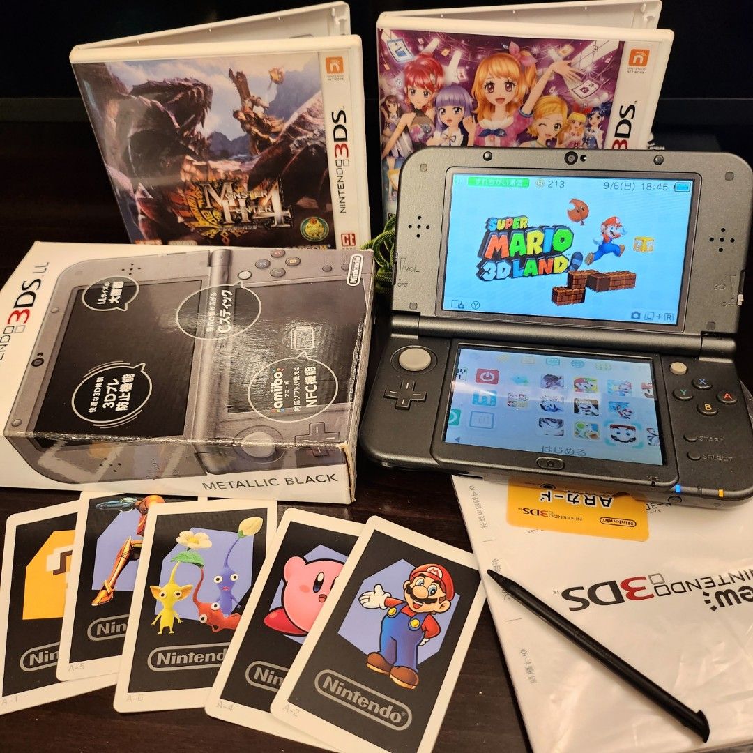 ニンテンドー3DS カセット12種類 「ジャンク品」 ジャンク】3DSLL new3DSLL 本体 4台セット