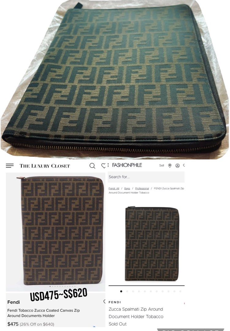 Fendi document holder shop