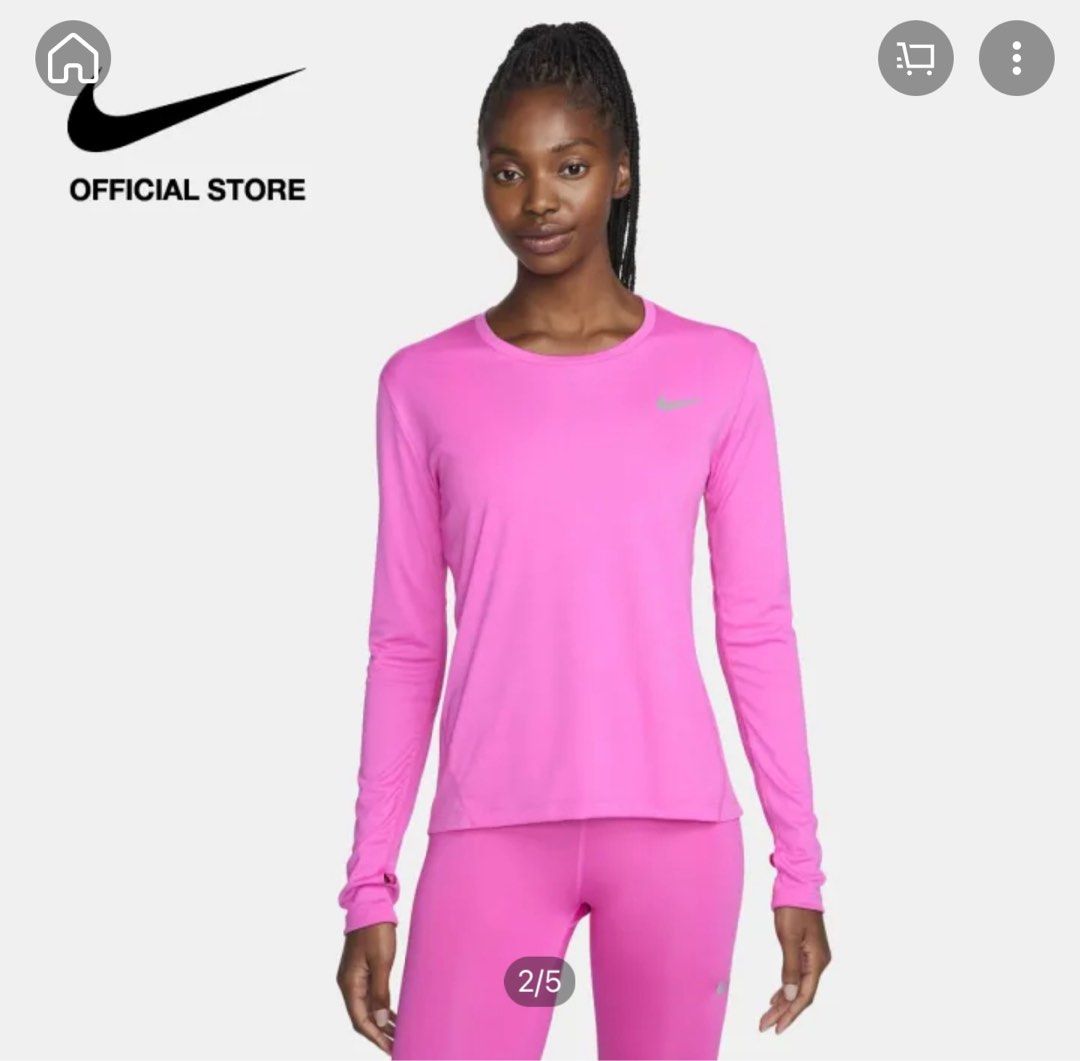 Nike women's miler long sleeve top best sale