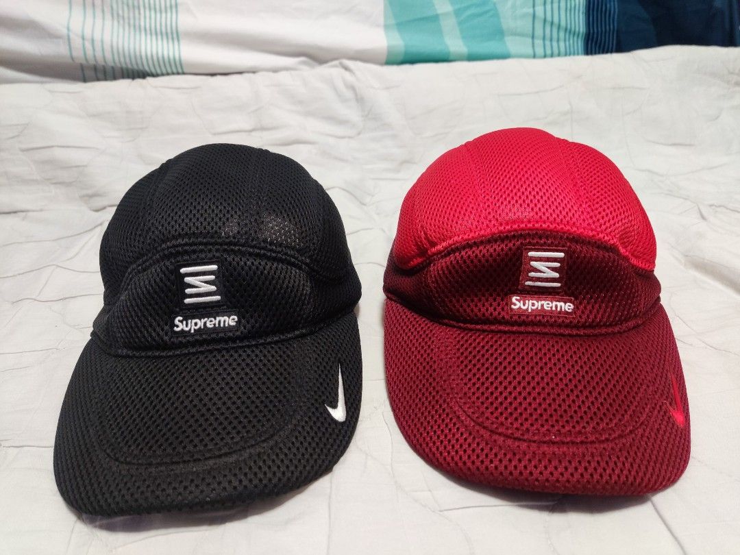 2025SS Supreme x Nike Running Hat Black