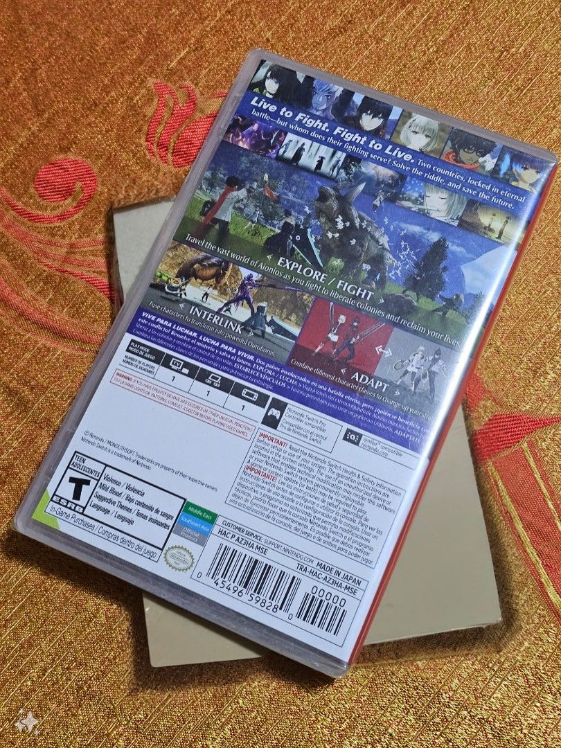 Nintendo Switch Game - Xenoblade Chronicles 3 Sealed (Category: Nintendo) located in General Trias. Submitted by kikoexe (Listing ID 1263079660, Image 2). Description: Selaed. Brand New. Meetups within Imus, Bacoor, Tanza, General Trias, Dasmariñas and Silang areas only. Other areas open for delivery at buyer's expense..