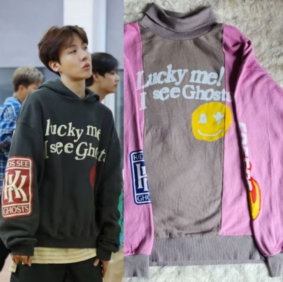 PL Sweater Crewneck Hoodie Lucky me I see Ghosts clothes like those worn by  Jhope