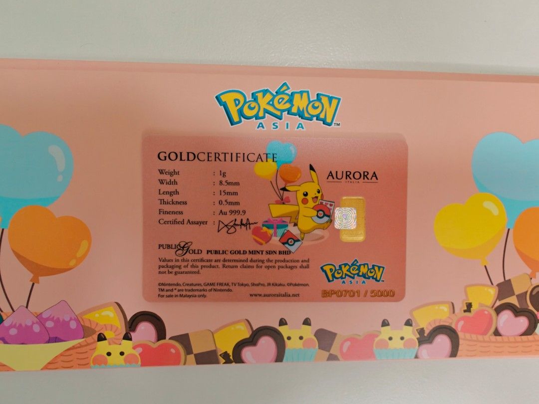 Pokemon Card Gold Bar 1g Au 999.9, Hobbies & Toys, Toys & Games on Carousell Pokemon Card Gold Bar 1g Au 999.9, Hobbies & Toys, Toys & Games on Carousell