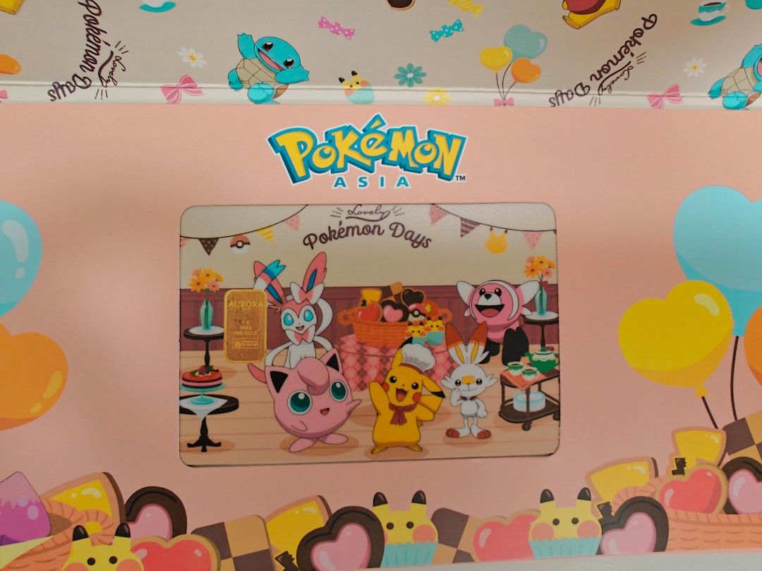 gold bar pokemon card 7 Piece 1oz Bullion Box Set (Gold Plated) Pokemon gold bk card Like