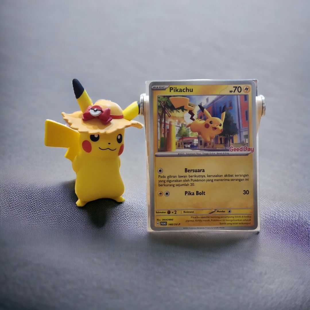 Pokemon Card Pikachu Good Day Coffee (Indonesia Exclusive), Hobbies