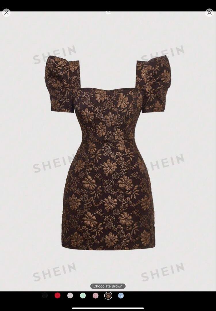 Puff Sleeve Jacquard Dress (Category: Dresses) located in Antipolo. Submitted by j.cluttering (Listing ID 1324560614, Image 1). Description: .