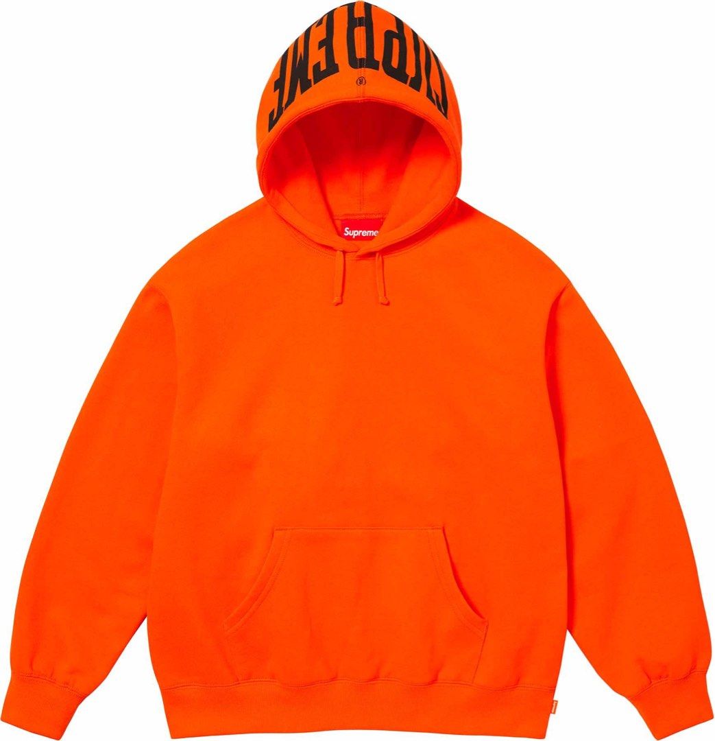 Orange supreme hoodie clearance