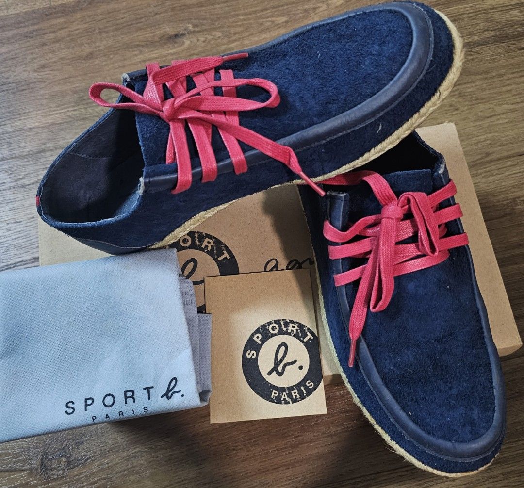 Sale Agnes B Blue Suede Shoes EU40