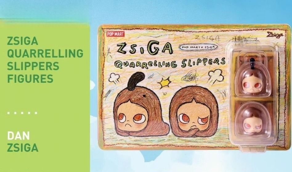 大特価 Quarelling Zsiga Popmart Signed] Slippers Hobbies blister, その他