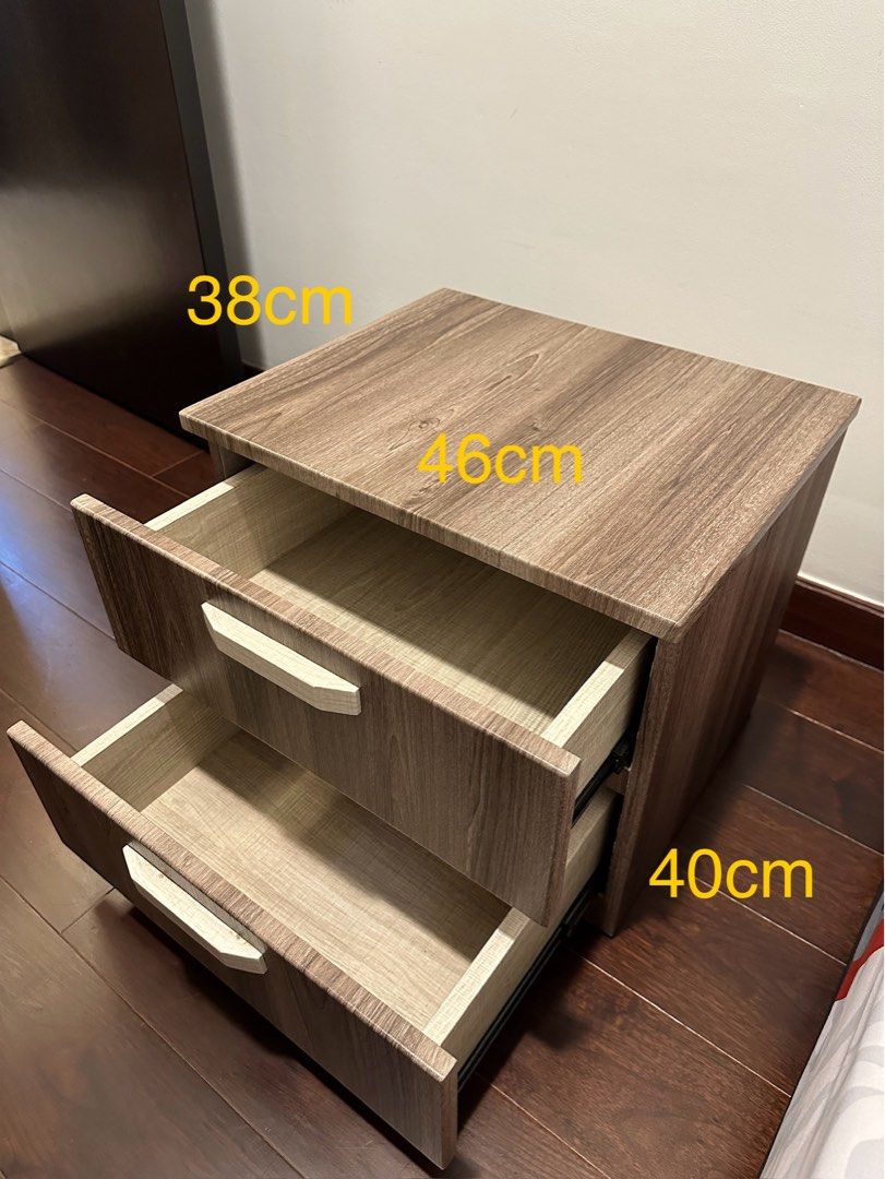 Solid wood side bed table (Category: Other Home Furniture) located in Kuala Lumpur. Submitted by bennylaubillion (Listing ID 1324533352, Image 2). Description: Size as photo Like very new .