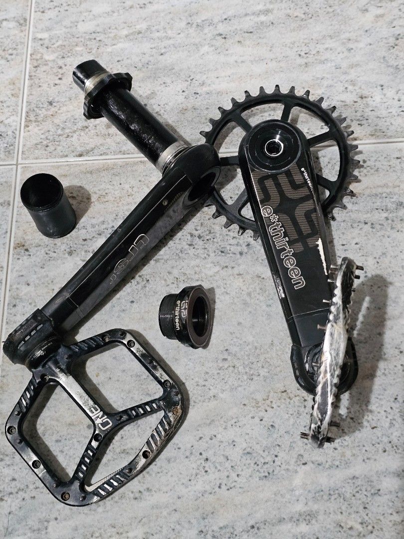 E13 crankset outlet