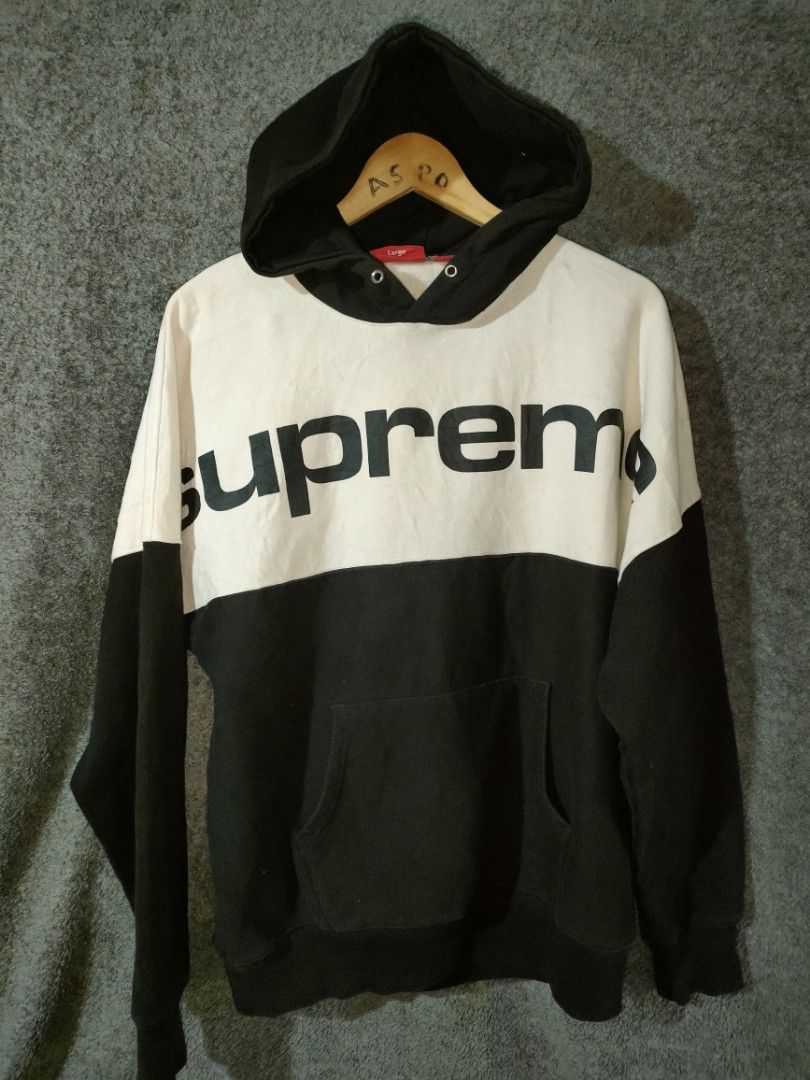 SUPREME HOODIE BIG LOGO Men s Fashion Coats Jackets and Outerwear on Carousell