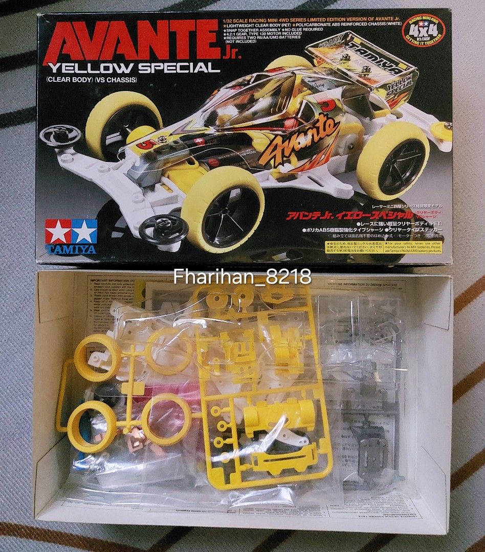 Tamiya 18052 Mini 4WD AVANTE 2001 Jr. (Châssis VS) - Échelle 1/32 - Neuf