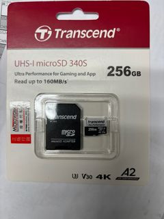 TRANSCEND micro SDXC 340S Memory Card (with SD Adapter)64084781086595110