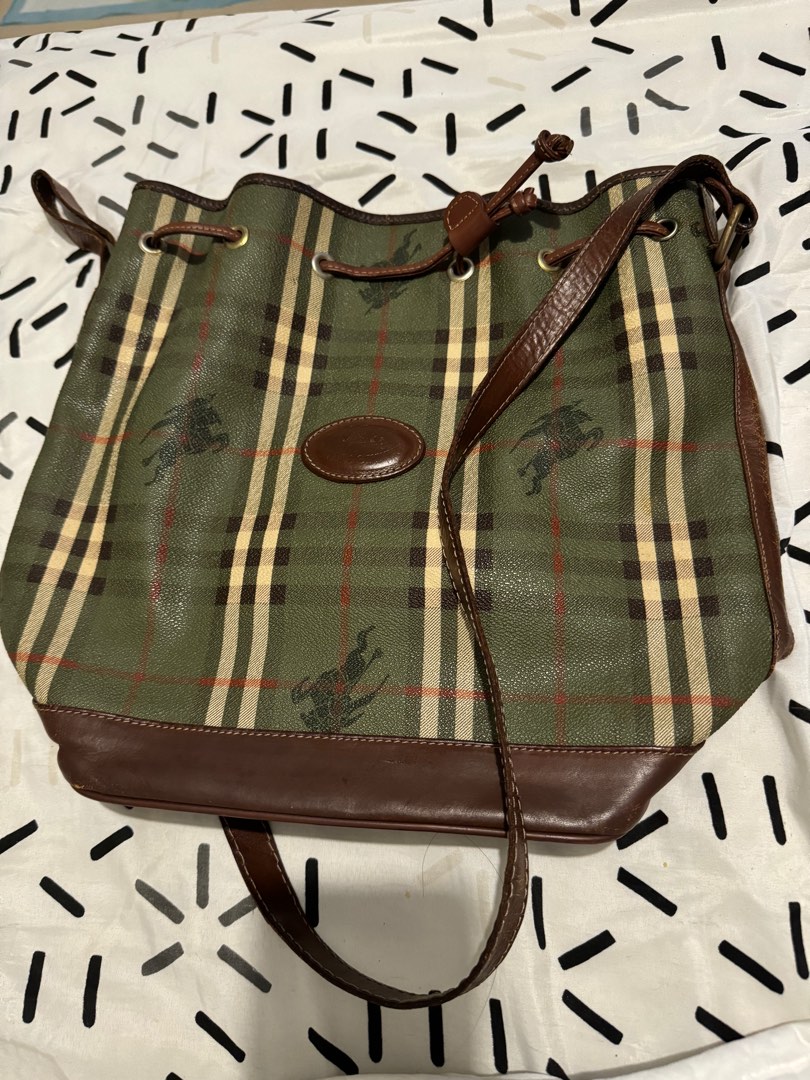 Vintage burberry bucket bag best sale