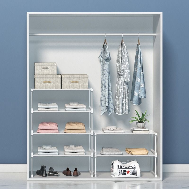 Retractable wardrobe partition clearance