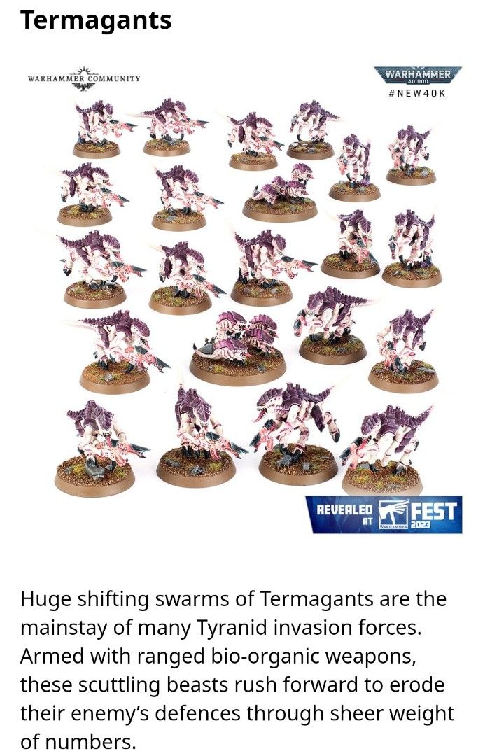 Warhammer 40k Tyranids Termagants | Meses sin interés Warhammer 40k Tyranids Termagants | Meses sin interés
