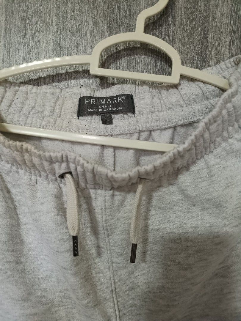 White Grey Primark Joggers Men s Fashion Bottoms Joggers on Carousell