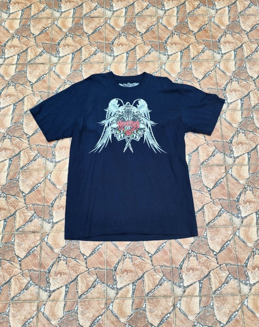 Y2K Shirt like Jnco Southpole Affliction Tapout Gothic Miami Ink  