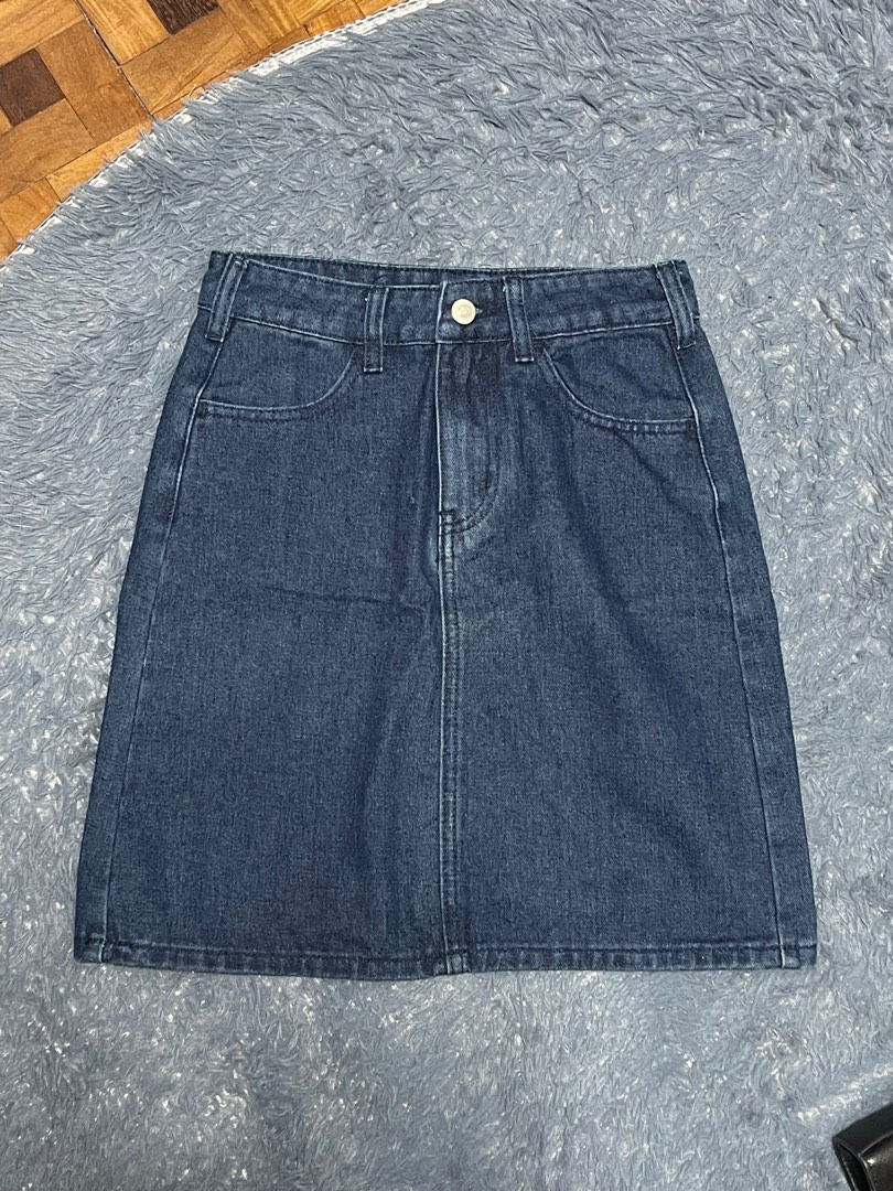 Denim skirt zalora online