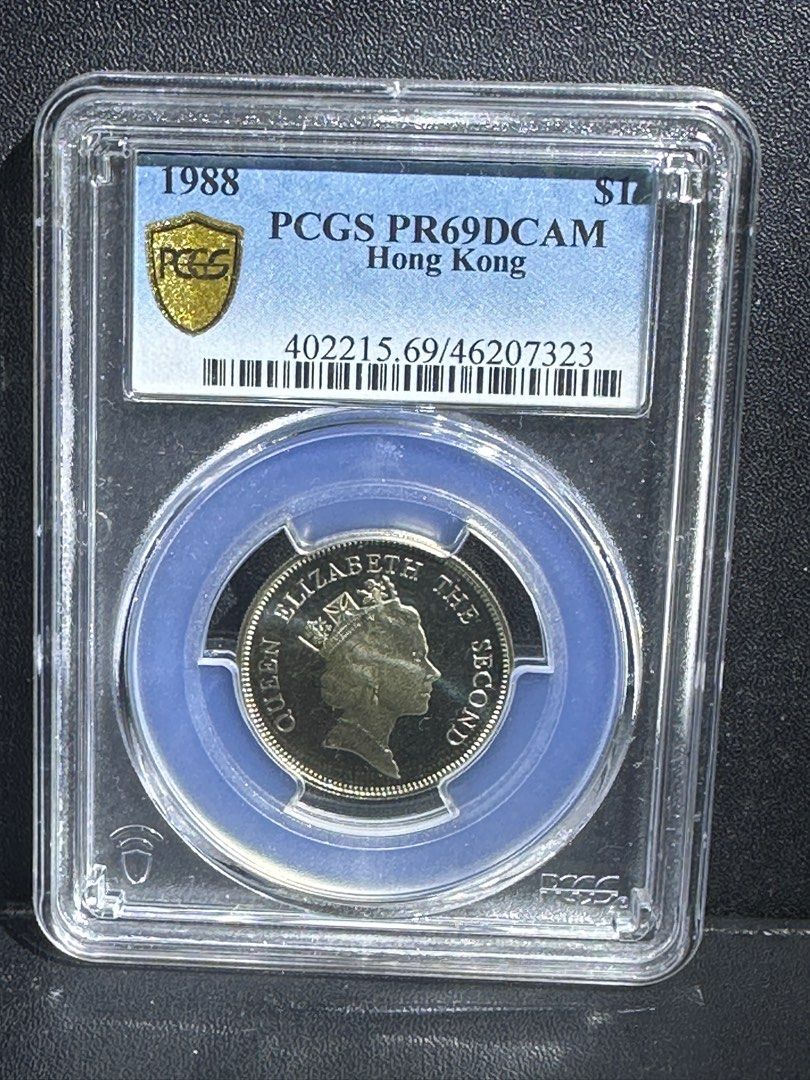1988 年精鑄硬幣磨砂面PCGS PR69 壹圓1蚊, 興趣及遊戲, 收藏品及紀念品, 錢幣- Carousell