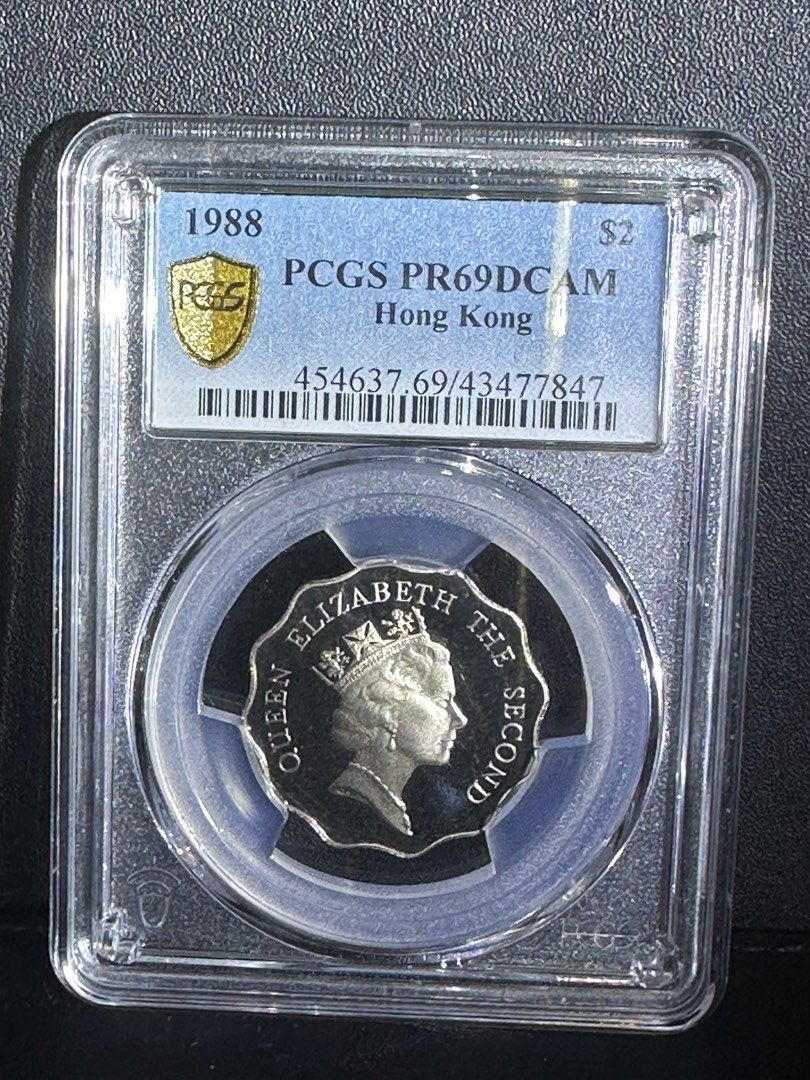 1988 年精鑄硬幣PCGS PR69 2蚊貳圓, 興趣及遊戲, 收藏品及紀念品, 錢幣- Carousell