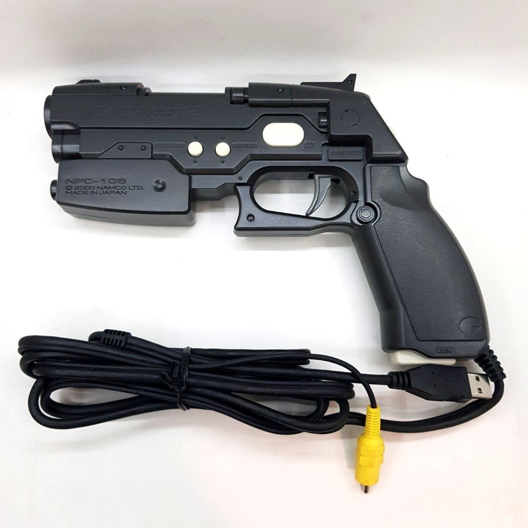 2000 Guncon Playstation PS2 black light gun Namco (Category: PlayStation) located in Imus. Submitted by mostlyvintage (Listing ID 1324676839, Image 3). Description: 🌸For fashion finds and other stuff, pls. visit my other Carousell store: https://carousell.app.link/XSuC3F3Gsuba.