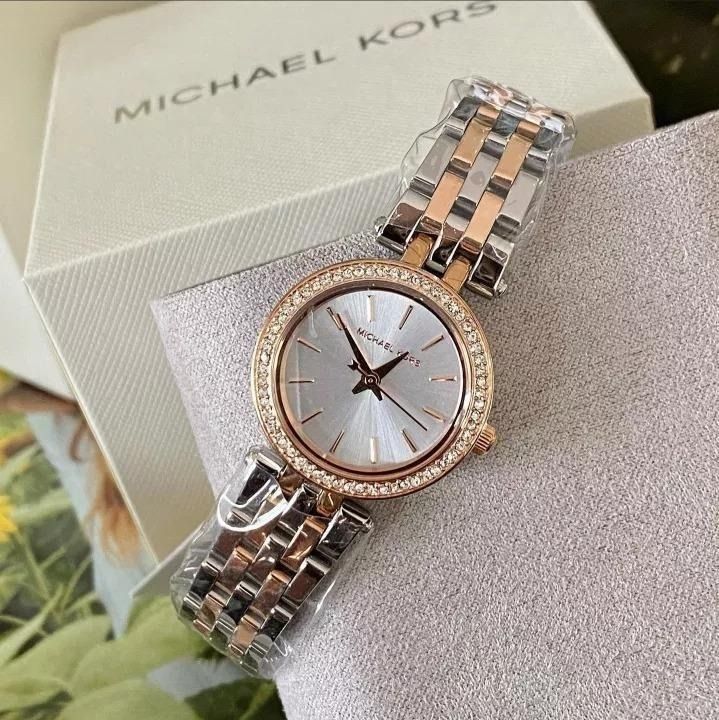 Michael kors two tone watch rose gold online