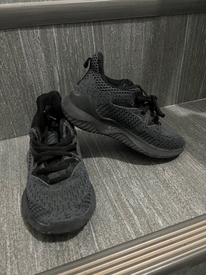 Adidas alphabounce triple black on feet clearance